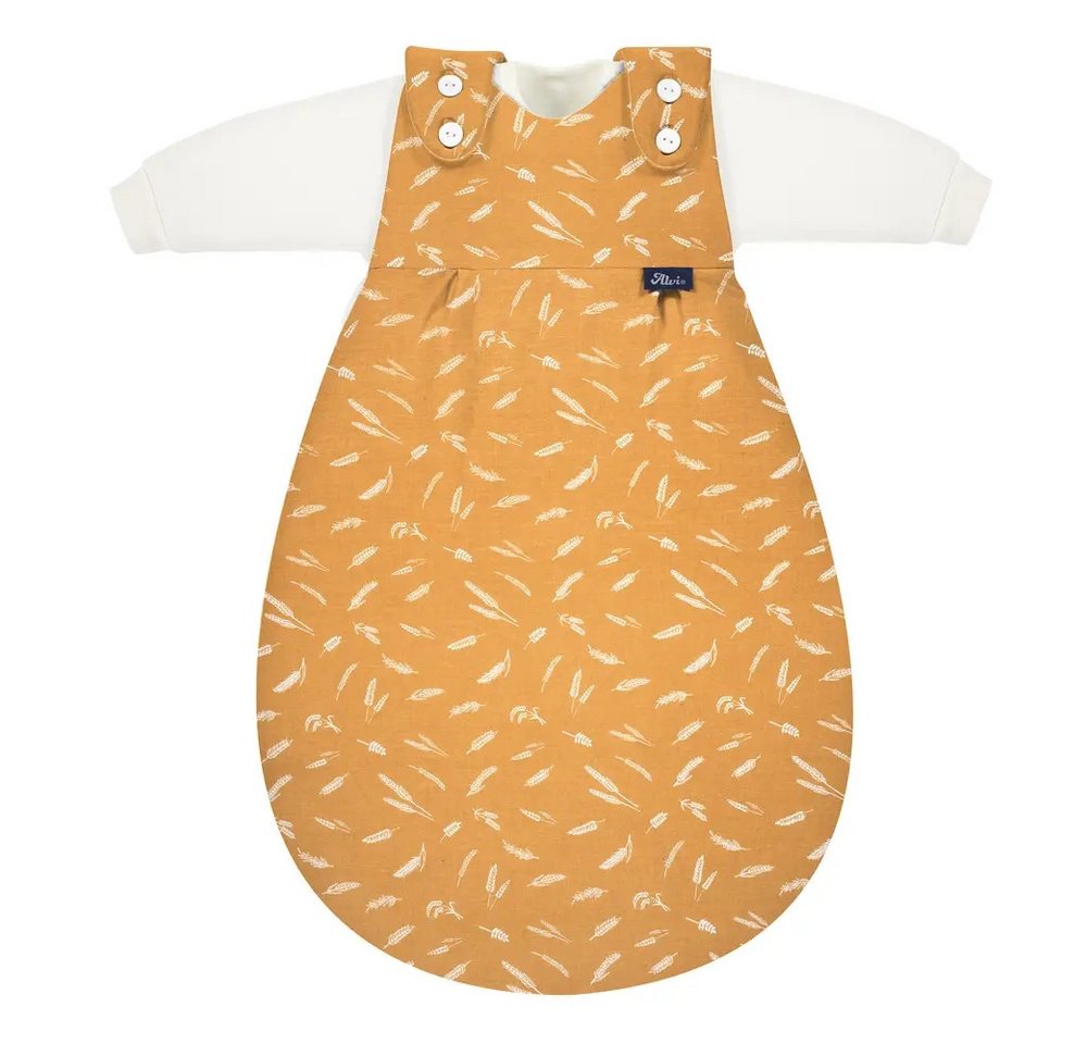 Alvi® Babyschlafsack ALVI Baby-Mäxchen 3tlg. Flachgewebe Earth orange, Gr. 68/74 Bild 5