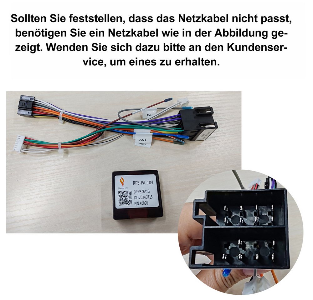 ESSGOO Für Peugeot 207 CC 2006-2015 Carplay GPS WIFI Autoradio (RDS, Digitalradio (DAB), FM, Carplay Android Auto Bluetooth FM AM RDS WIFI GPS Navigationsgerät) Bild 2