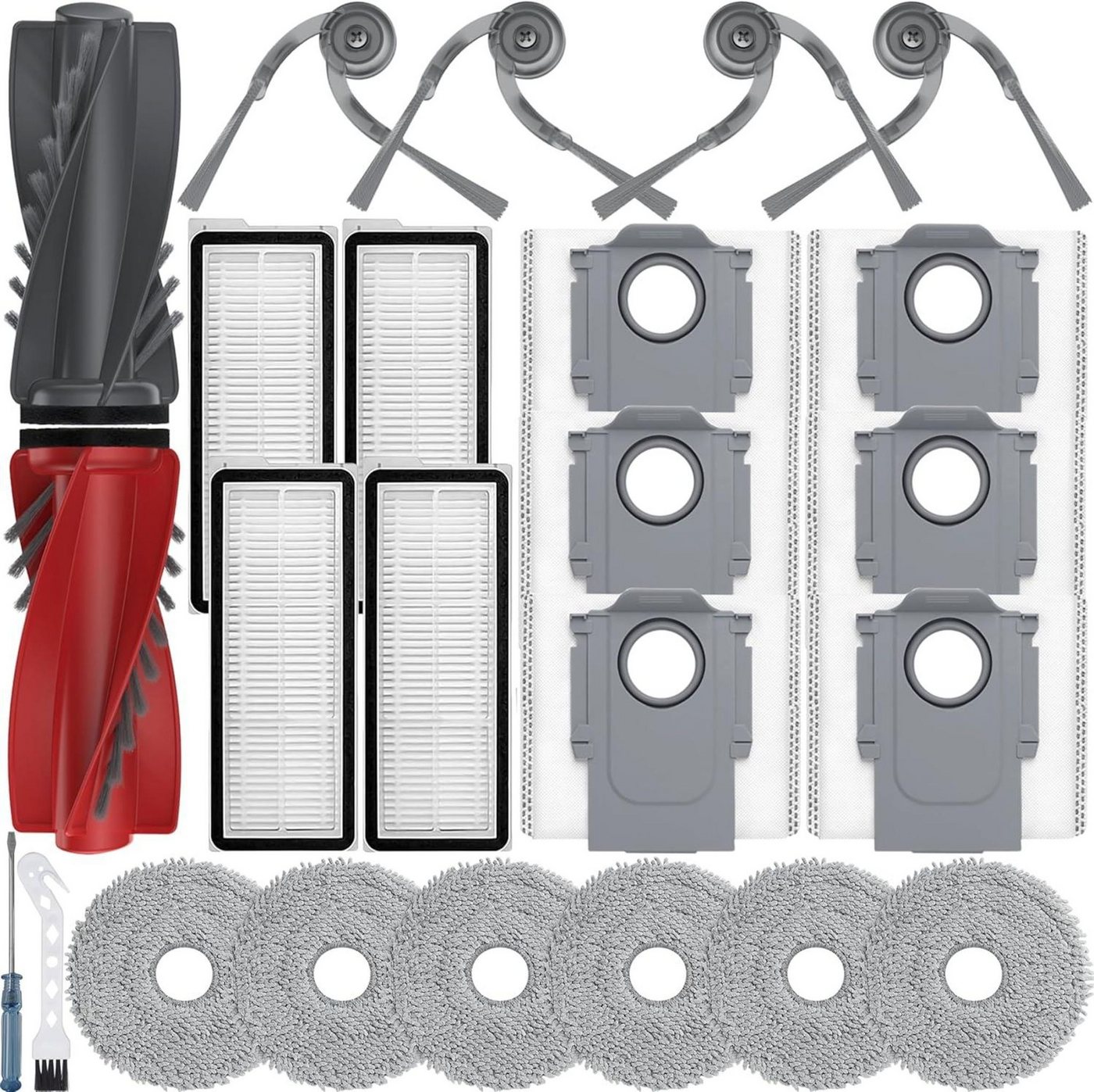 FELIXLEO Staubsaugerdüsen-Set 24 Zubehör Set für Qrevo S5V Curv S5X Edge S5A Roboter Bild 3