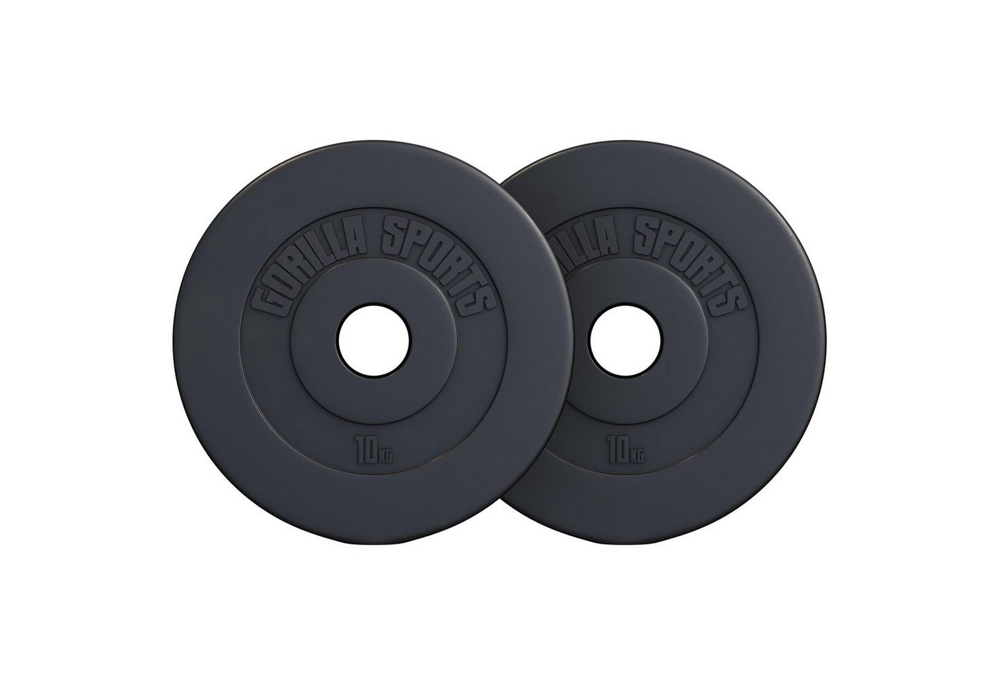GORILLA SPORTS Hantelscheibe Hantelscheibe Olympia 50/51mm Kunststoff 1,25KG - 15KG, 20 kg Bild 2