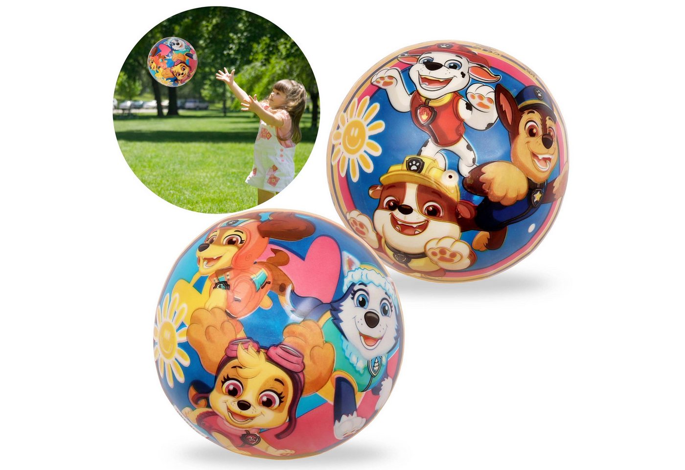 PAW PATROL Flummi Paw Patrol Gummiball 23 cm, leicht, zum Spielen für Kinder 10 Monate + Bild 2
