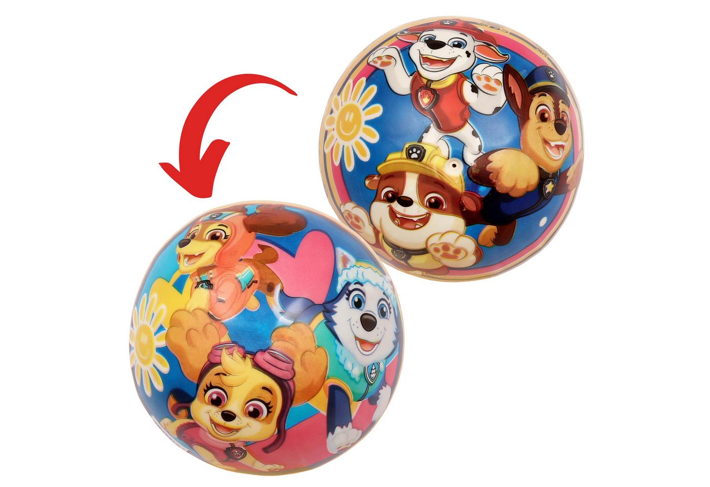 PAW PATROL Flummi Paw Patrol Gummiball 23 cm, leicht, zum Spielen für Kinder 10 Monate + Bild 3