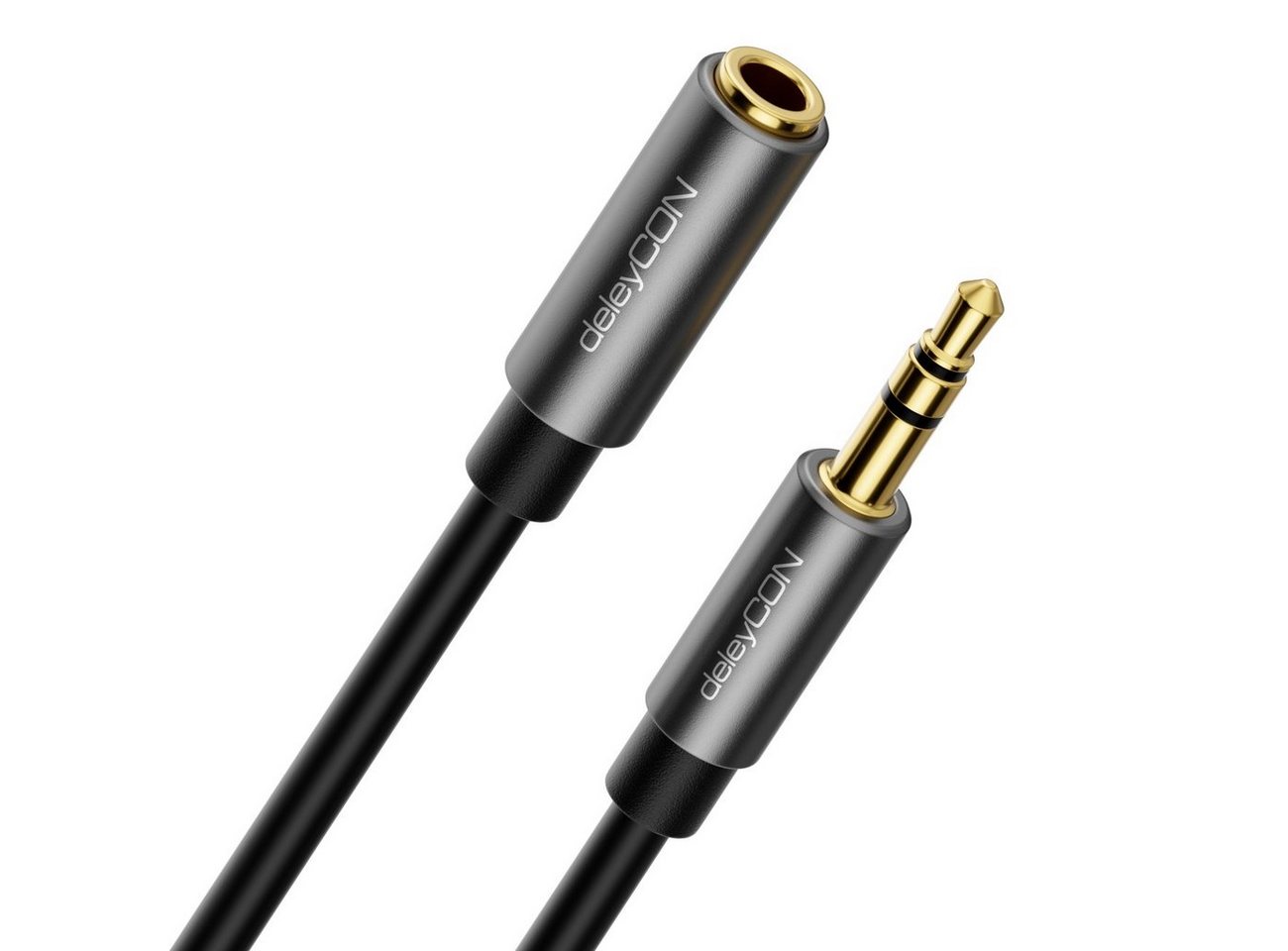 deleyCON deleyCON 3m Klinke Audio Stereo AUX Kabel Verlängerungskabel 3,5mm Audio-Kabel Bild 3