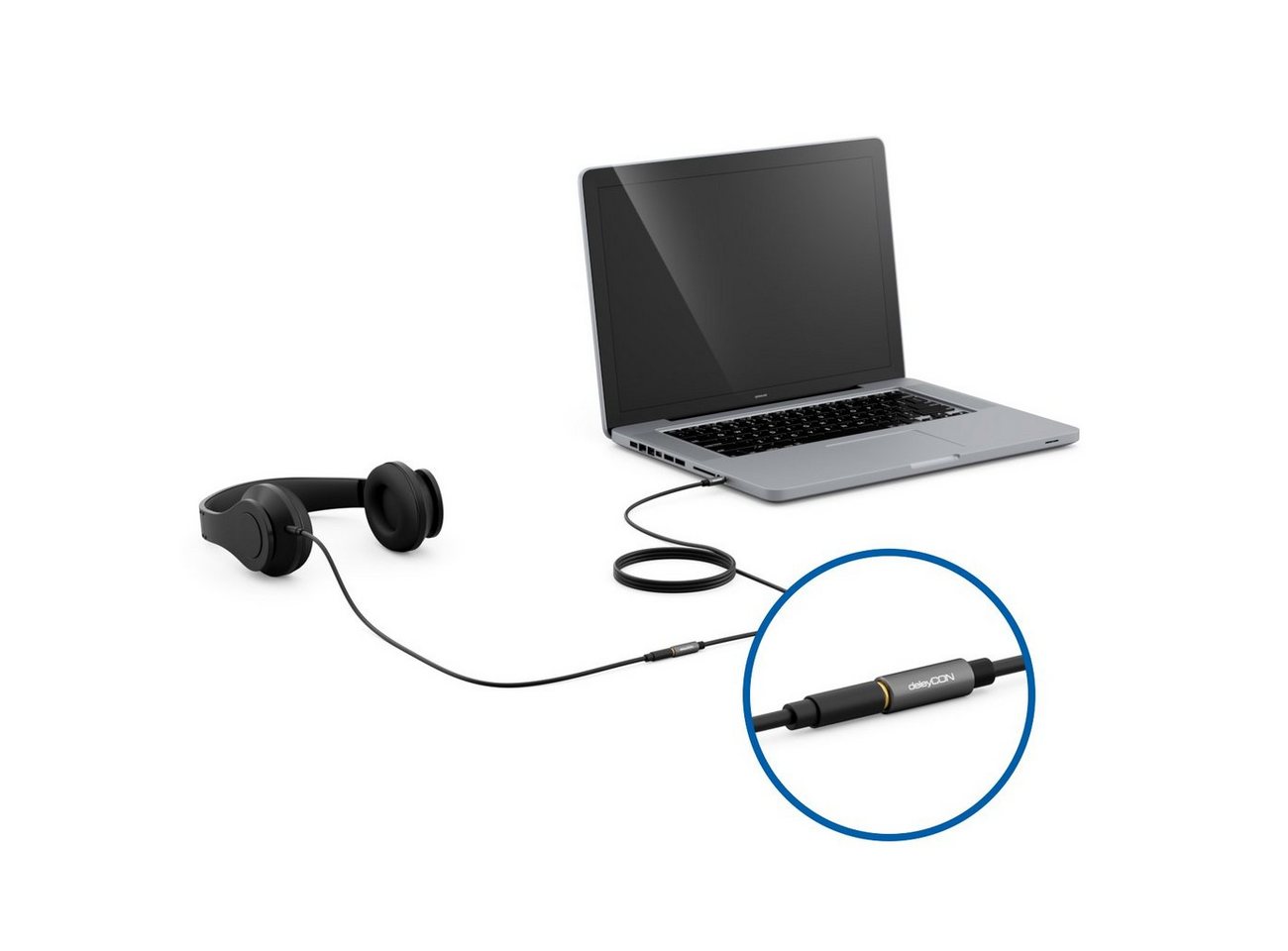 deleyCON deleyCON 3m Klinke Audio Stereo AUX Kabel Verlängerungskabel 3,5mm Audio-Kabel Bild 5