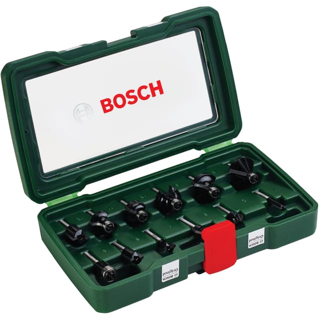 Professional 12tlg. HM-Fräserset (1/4' Schaft) (2607019465) - Bosch