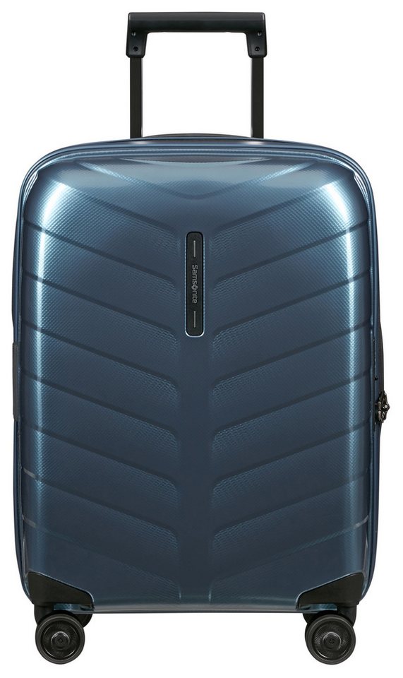 Samsonite Hartschalen-Trolley ATTRIX, verschiedene Größen und Farben, 4 Rollen, aus Polypropylen, mit Bodenfach, Reißverschlussfach und Tasche