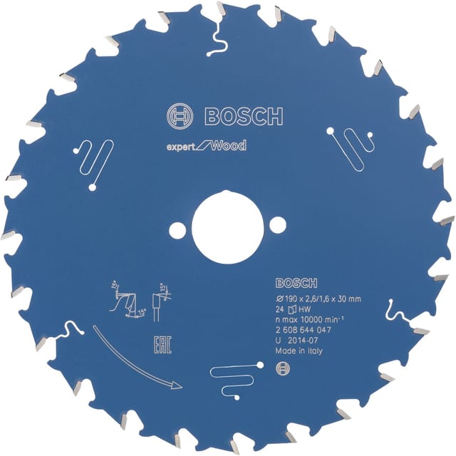 Kreissägeblatt Expert for Wood, 190 x 30 x 2,6 mm, 24 - Bosch