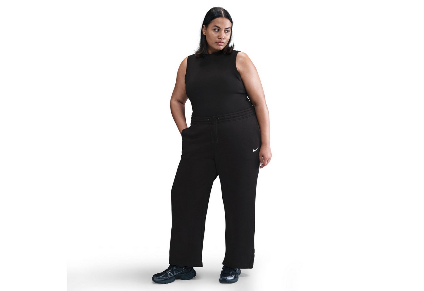 Nike Sportswear Sporthose W NSW PHNX FLC HR PANT WIDE 2 für Erwachsene konzipiert, aus Baumwolle und Polyester