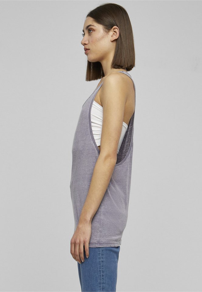 URBAN CLASSICS Yoga & Relax Shirt Urban Classics Damen Ladies Loose Burnout Tank (1-tlg) Bild 4