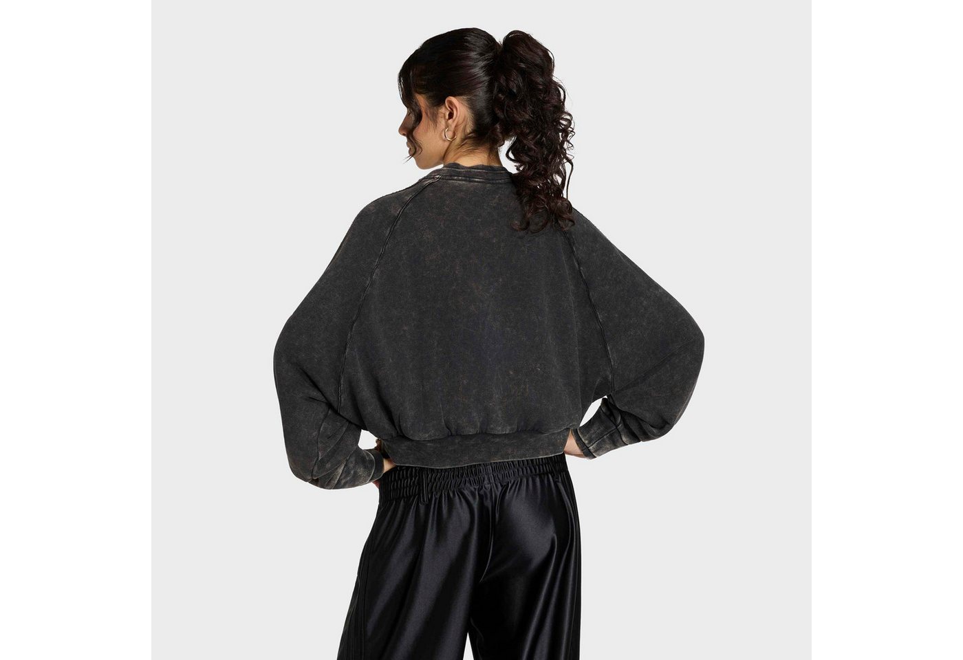 adidas Originals Outdoorjacke SST DOUBLE LAYERED CROPPED TRACK aus Baumwolle, mit Reißverschluss, sportlicher Stil