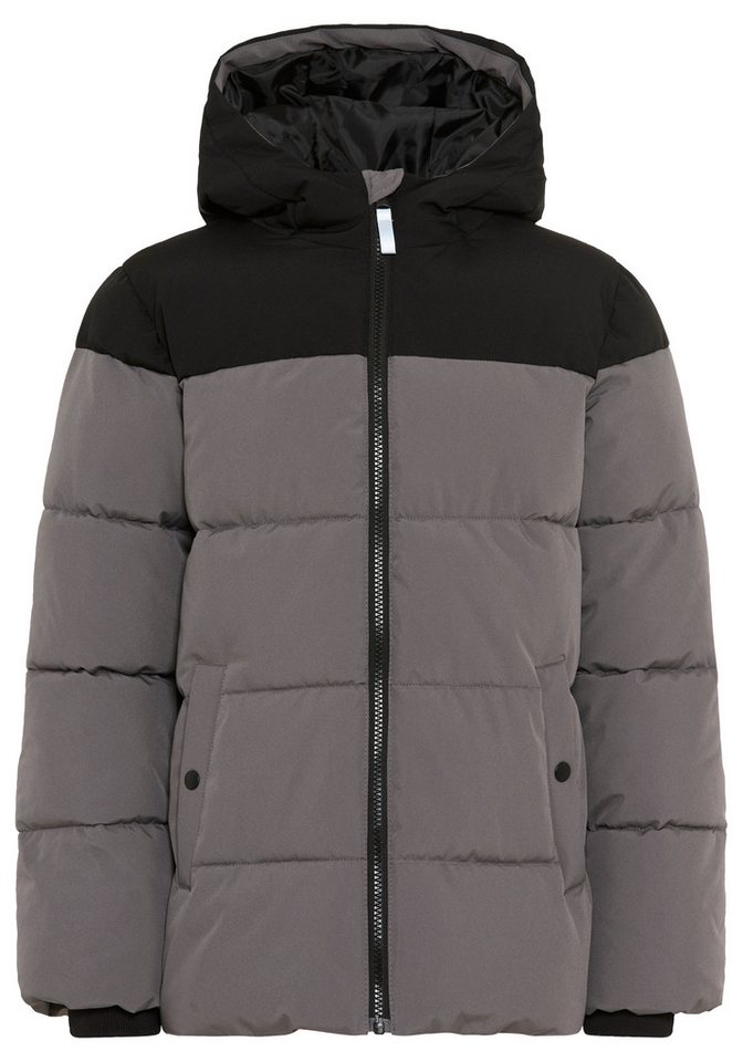 KangaROOS Outdoorjacke Winterjacke von KangaROOS mit kontrastfarbigen Einsatz Warme Jacke mit Fleece-Innenfutter und gefütterter Kapuzenfütterung Bild 2