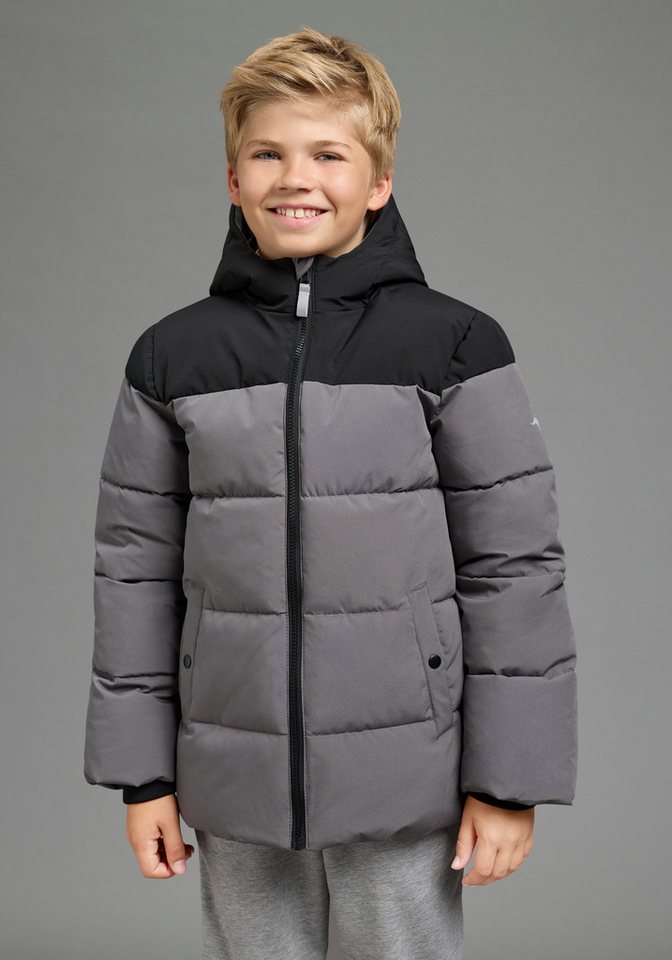 KangaROOS Outdoorjacke Winterjacke von KangaROOS mit kontrastfarbigen Einsatz Warme Jacke mit Fleece-Innenfutter und gefütterter Kapuzenfütterung Bild 3
