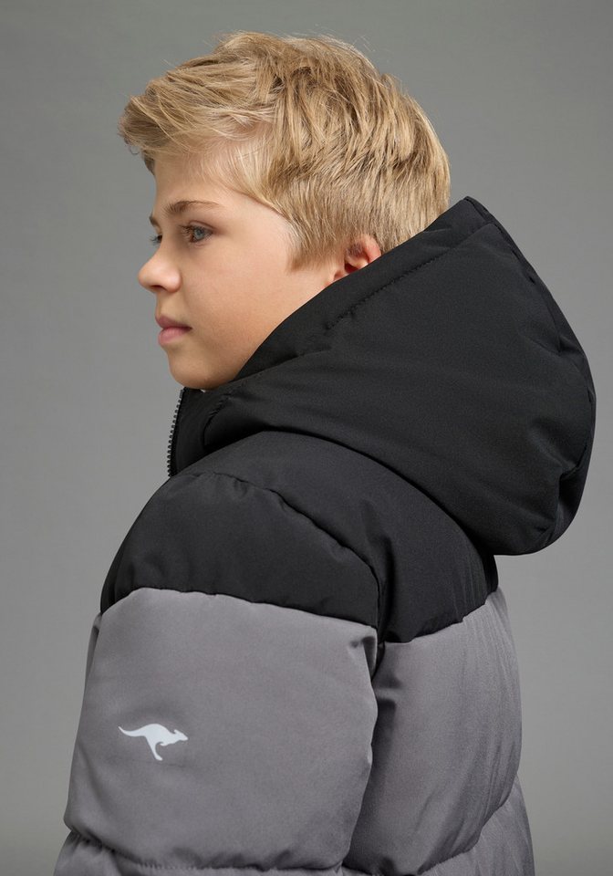 KangaROOS Outdoorjacke Winterjacke von KangaROOS mit kontrastfarbigen Einsatz Warme Jacke mit Fleece-Innenfutter und gefütterter Kapuzenfütterung Bild 5