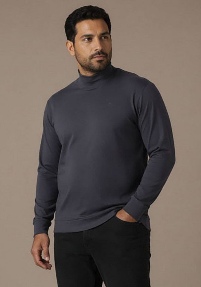Man's World Plus Rollkragenshirt auch in Grosse Größen bis Gr. 7XL Bauch-Fit Regular Fit, Langarm, unifarbenes Basic-Stil Bild 4