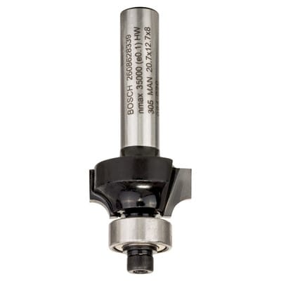 Abrundfräser Standard for Wood, 8 mm, R1 4 mm, l 10,5 mm, g 53 mm - Bosch