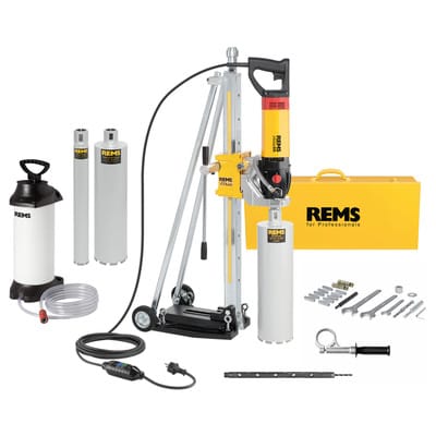 Picus sr 2200 w Kernbohrmaschine - Titan-Set mit Bohrsäule, Wassertank und 3 Bohrkronen - 183X01 R220 - Rems