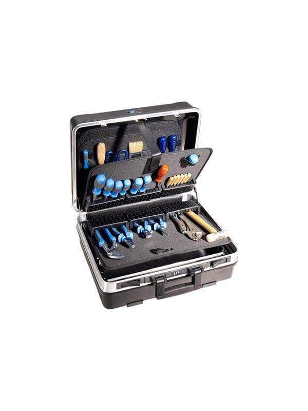 B+w - Werkzeugkoffer Flex mit Werkzeughalter, Werkzeugbox ohne Werkzeug, schwarz, b&w