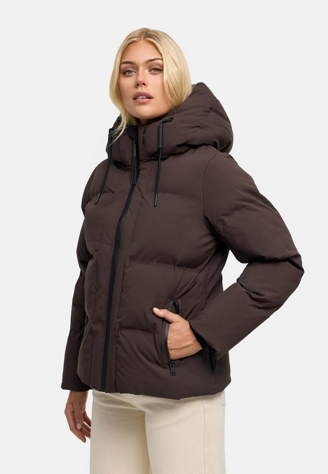 Navahoo Outdoorjacke Wolkentanz XIV Kurze Damen Steppjacke mit abnehmbarer Kapuze