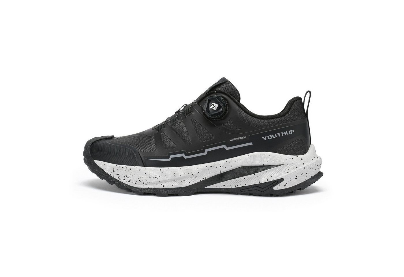 YOUTHUP Herren LOW Sportschuh mit Schnellschnürung Wanderschuh wasserabweisend Bild 2