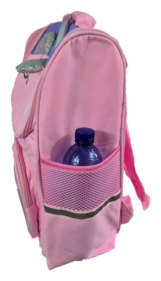 Einkaufszauber Schulrucksack Cooler Rucksack Einhorn - Schulrucksack - Daypack Backpack Einhorn 3D, Einhorn in 3D Bild 2