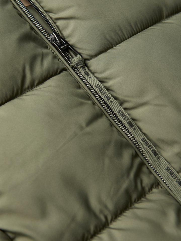 STREET ONE Outdoorjacke grün,Outdoor,Polyester,Unifarben,Stehkragen,Lang,Regular Fit