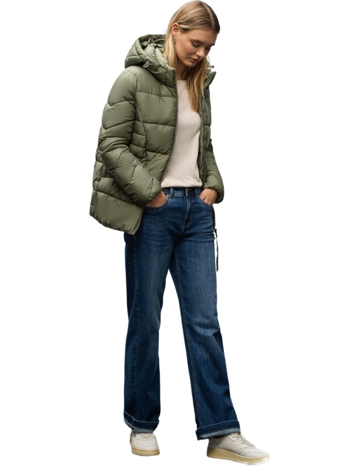 STREET ONE Outdoorjacke grün,Outdoor,Polyester,Unifarben,Stehkragen,Lang,Regular Fit Bild 3