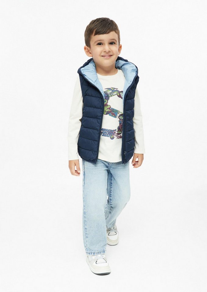 s.Oliver Outdoorjacke Outdoor-Weste Wasserabweisende Unisex Outdoor-Weste mit Kapuze Bild 3