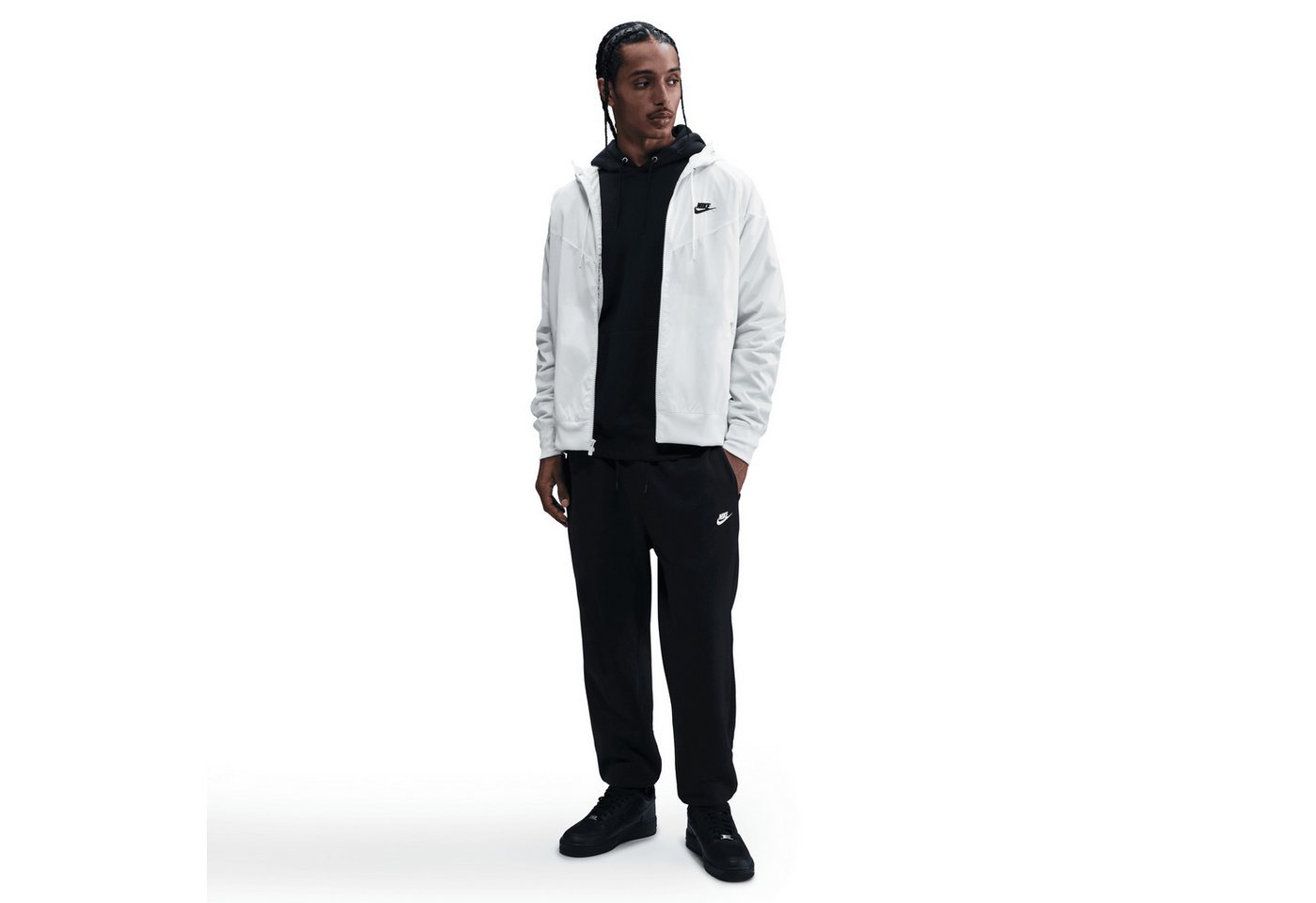 Nike Sporthose M NK CLUB BB JOGGER BLACK/BLACK/WHITE Bild 2