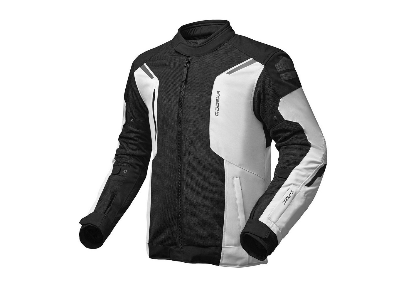 Modeka Motorradjacke Modeka Khao Air II Textiljacke Schwarz / Hellgrau XL motorradjacke herren Bild 2