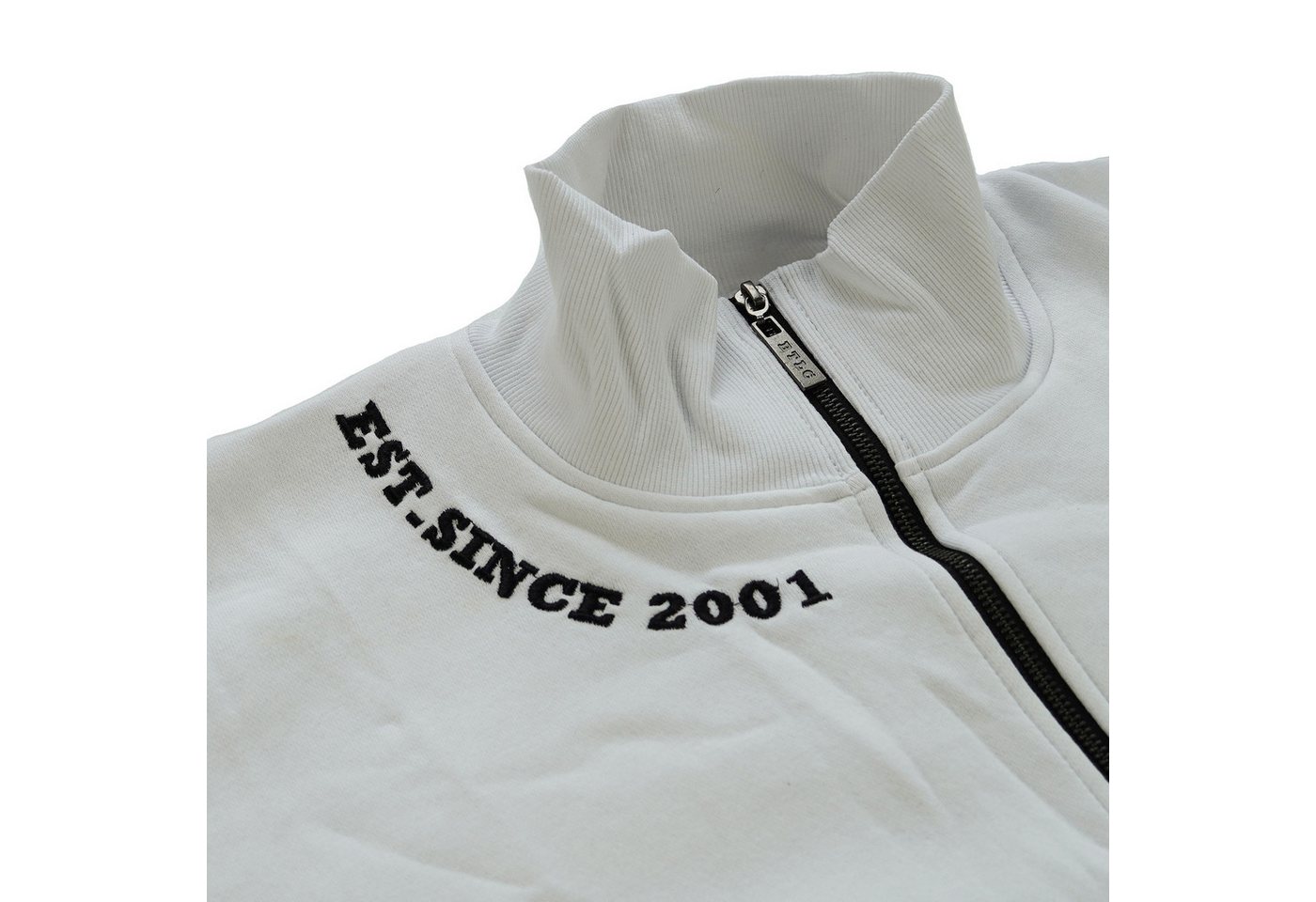 BRACHIAL THE LIFESTYLE COMPANY Trainingsjacke Brachial Zip-Sweater "Gym" weiß/schwarz Bild 5