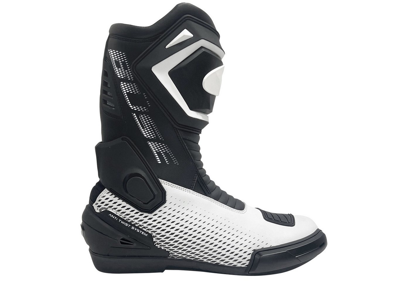 Büse Büse Sport Star Motorradstiefel Schwarz / Weiss 45 Motorradstiefel (Packung, Antistatische und Öl- und Benzinfeste Sohle) motorradstiefel für herren