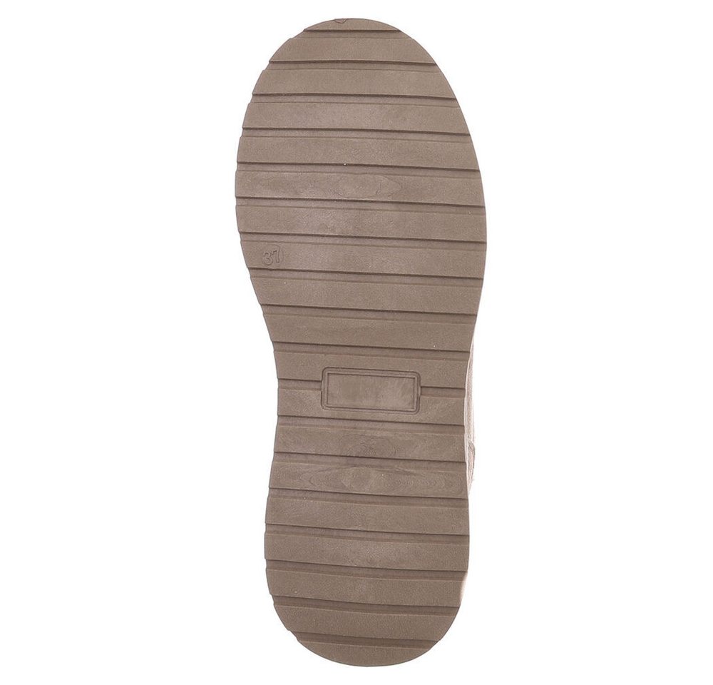 Ital-Design Damen Slingback Schuh flach mit Metallschnalle Snowboots (92079008) Keilabsatz/Wedge Stiefeletten in Beige