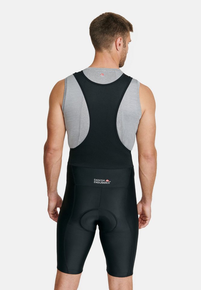 DANISH ENDURANCE Sporthose Men's Cycling Bib Herren, Radlershorts mit Polsterung Bild 2