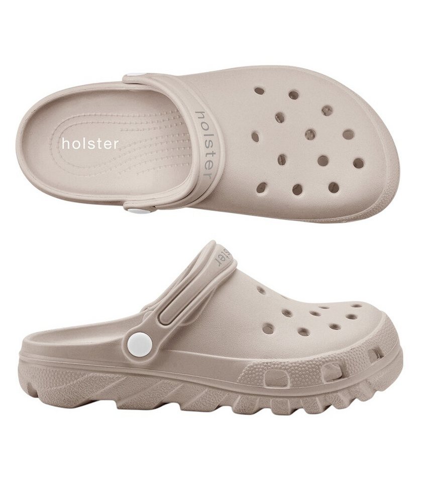 Holster Sandale Sundrifter Clog sandbraun Damen Badeschuh Bild 3