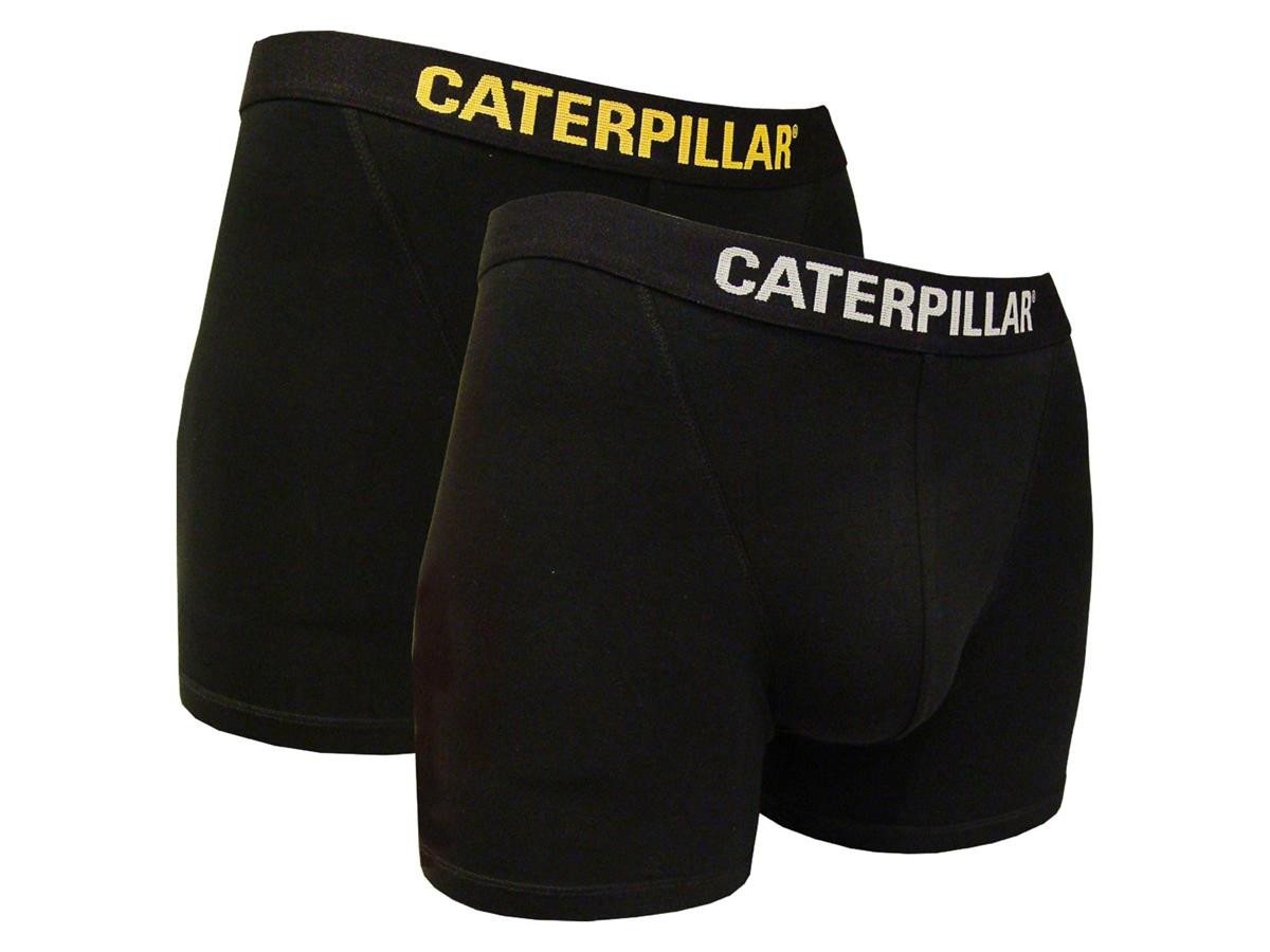 CAT Boxershorts schwarz L 2 Stück Baumwolle mit CAT-Schriftzug elastischem Bund