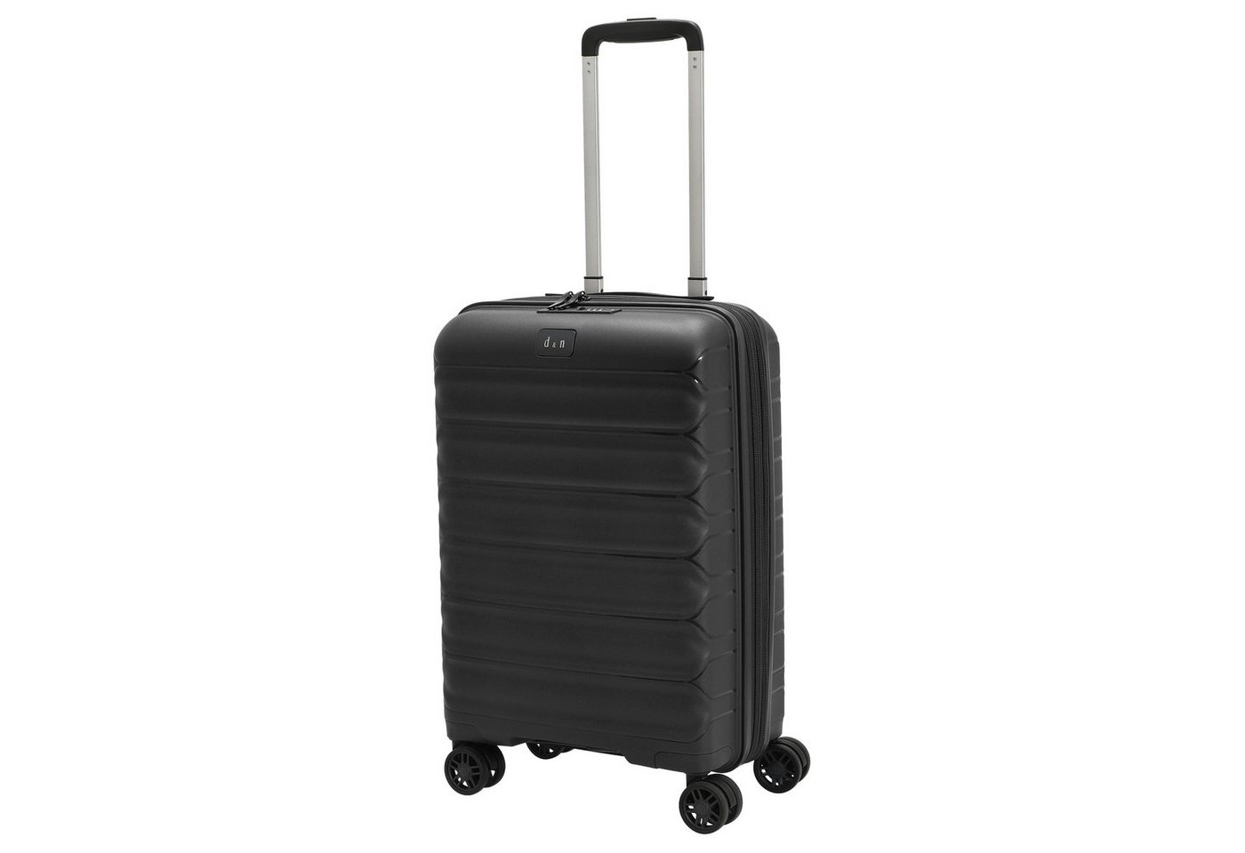 D&N Handgepäck-Trolley Travel Line 4700+ - 4-Rollen-Kabinentrolley S 55 cm erw. (schwarz), 4 Rollen Bild 5