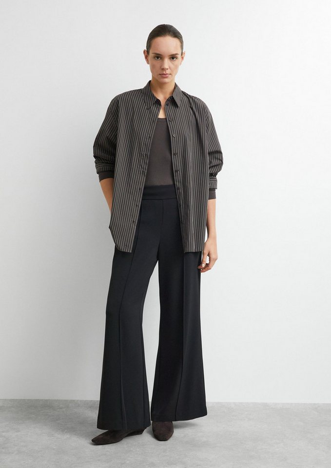 comma Chinos Hose Wideleg Travel-Hose mit Biesen und elastischem Bund hinten Bild 5