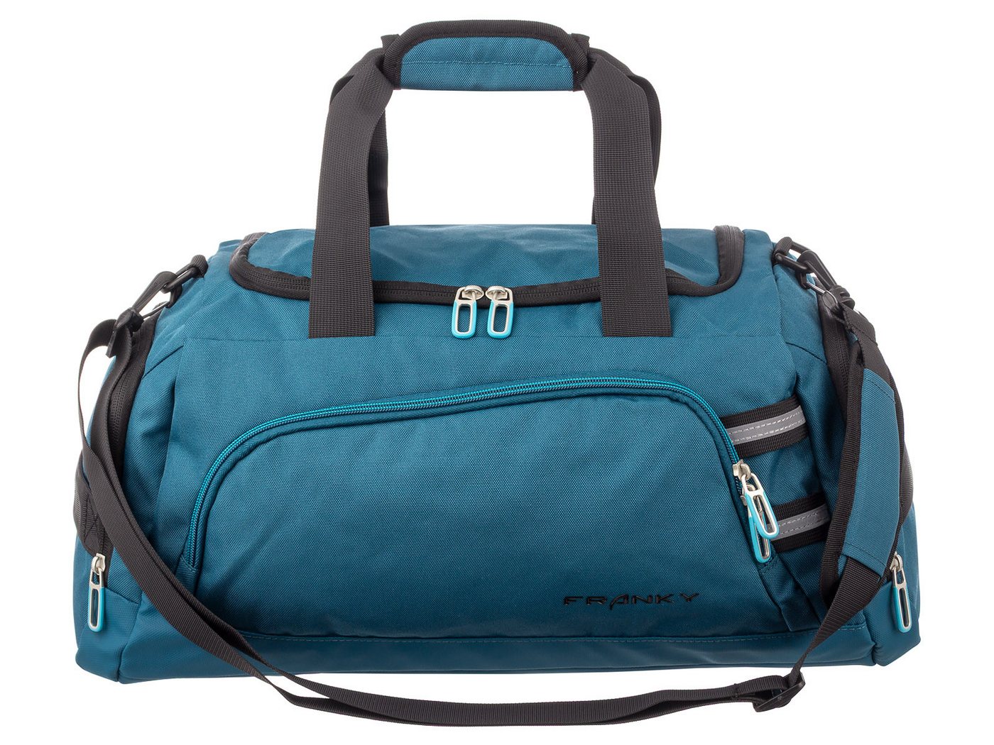 Franky Reisetasche RT35S Reisetasche Duffle Bag Sporttasche Gr. S (1 Stück, 1-tlg., L/B/H ca. 26/46/25 cm), Trolleyaufsteckfunktion Bild 5