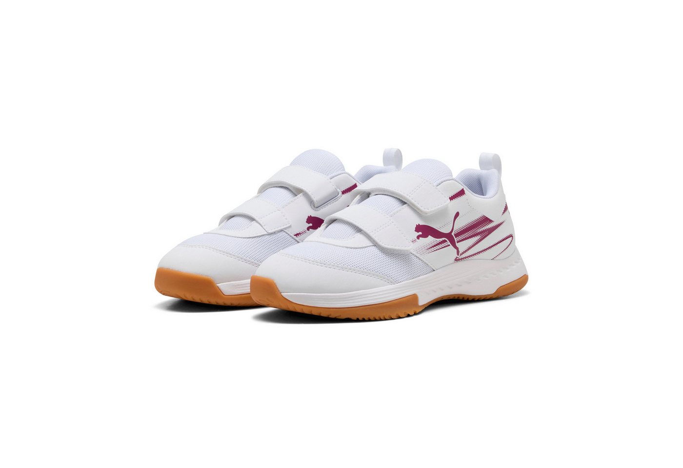 PUMA Varion II V Jr PUMA WHITE-ELECTRIC BLUE LEMON Indoorschuh Bild 3