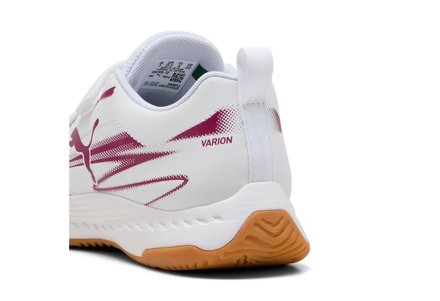 PUMA Varion II V Jr PUMA WHITE-ELECTRIC BLUE LEMON Indoorschuh Bild 5