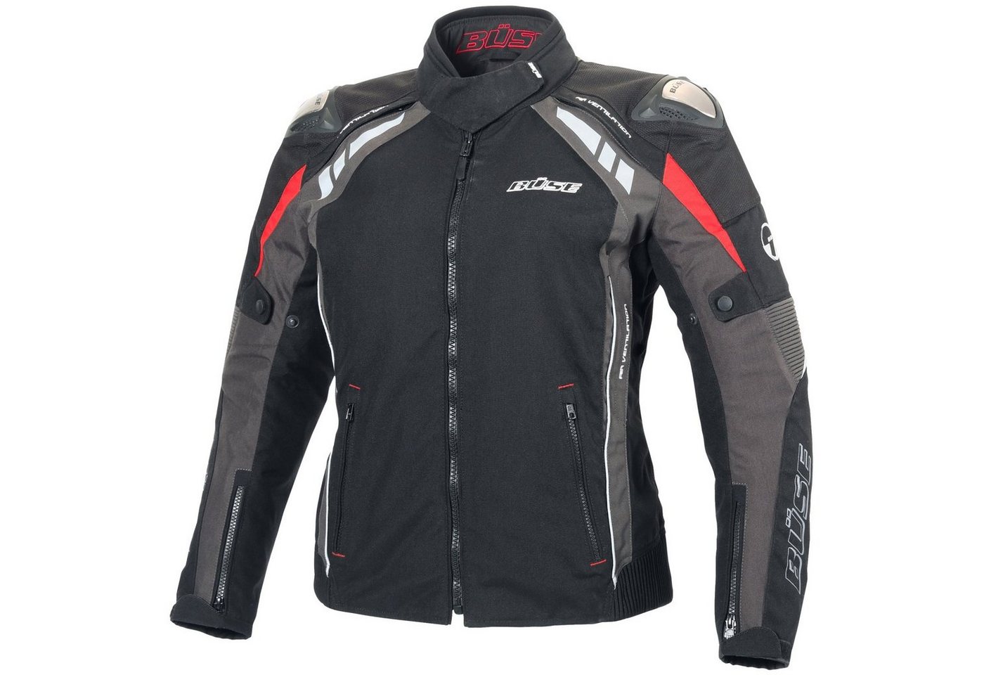 Büse Motorradjacke Büse B. Racing Pro Textiljacke schwarz / anthrazit Damen motorradjacke für damen