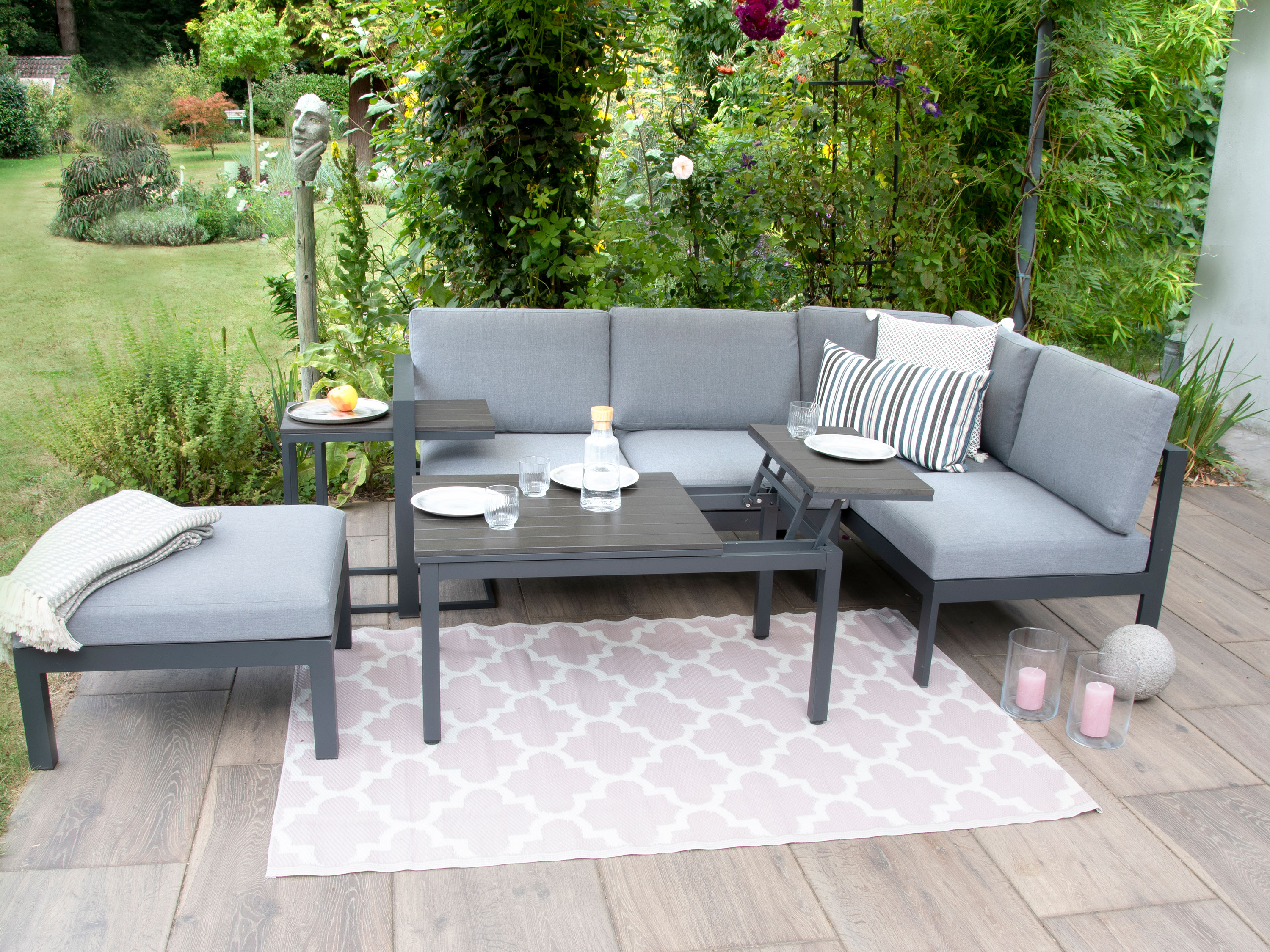BELLAVISTA - HOME & GARDEN® Alu-Lounge »Braga« inkl. Sitz- und Rückenkissen Bild 2
