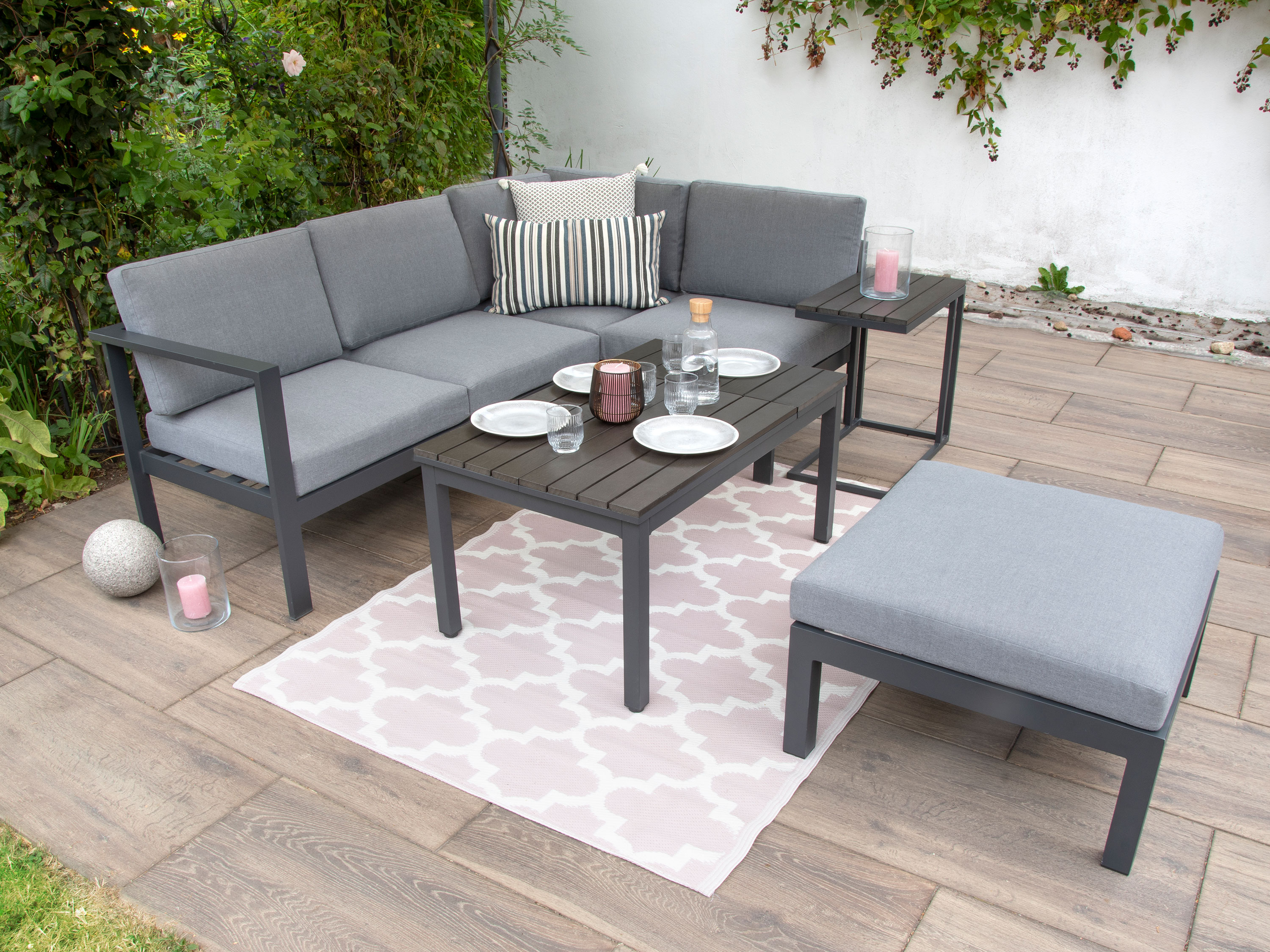 BELLAVISTA - HOME & GARDEN® Alu-Lounge »Braga« inkl. Sitz- und Rückenkissen Bild 3