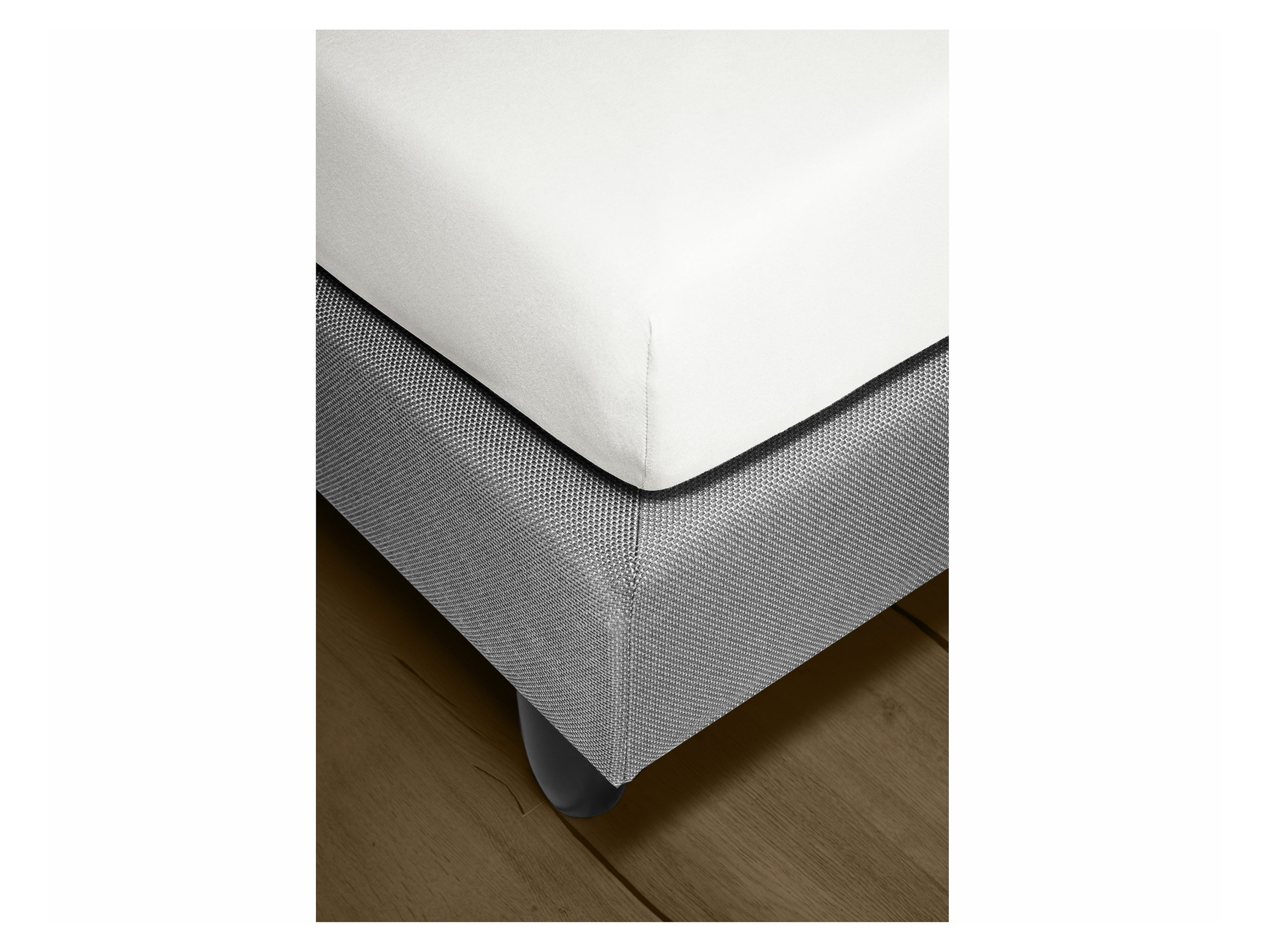 BIERBAUM Biber Spannbetttuch 1001 (10 white, 150 x 200 cm)
