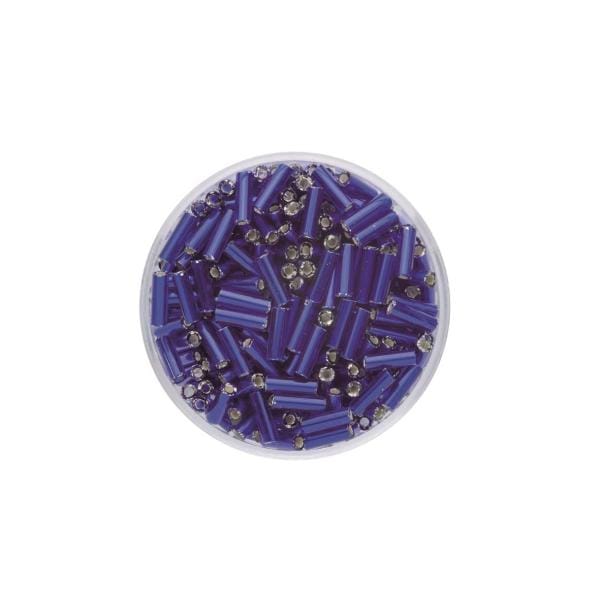 Glorex Stifte Silbereinzug 6 mm 17 g, Farbe dunkelblau Schmuckbasteln