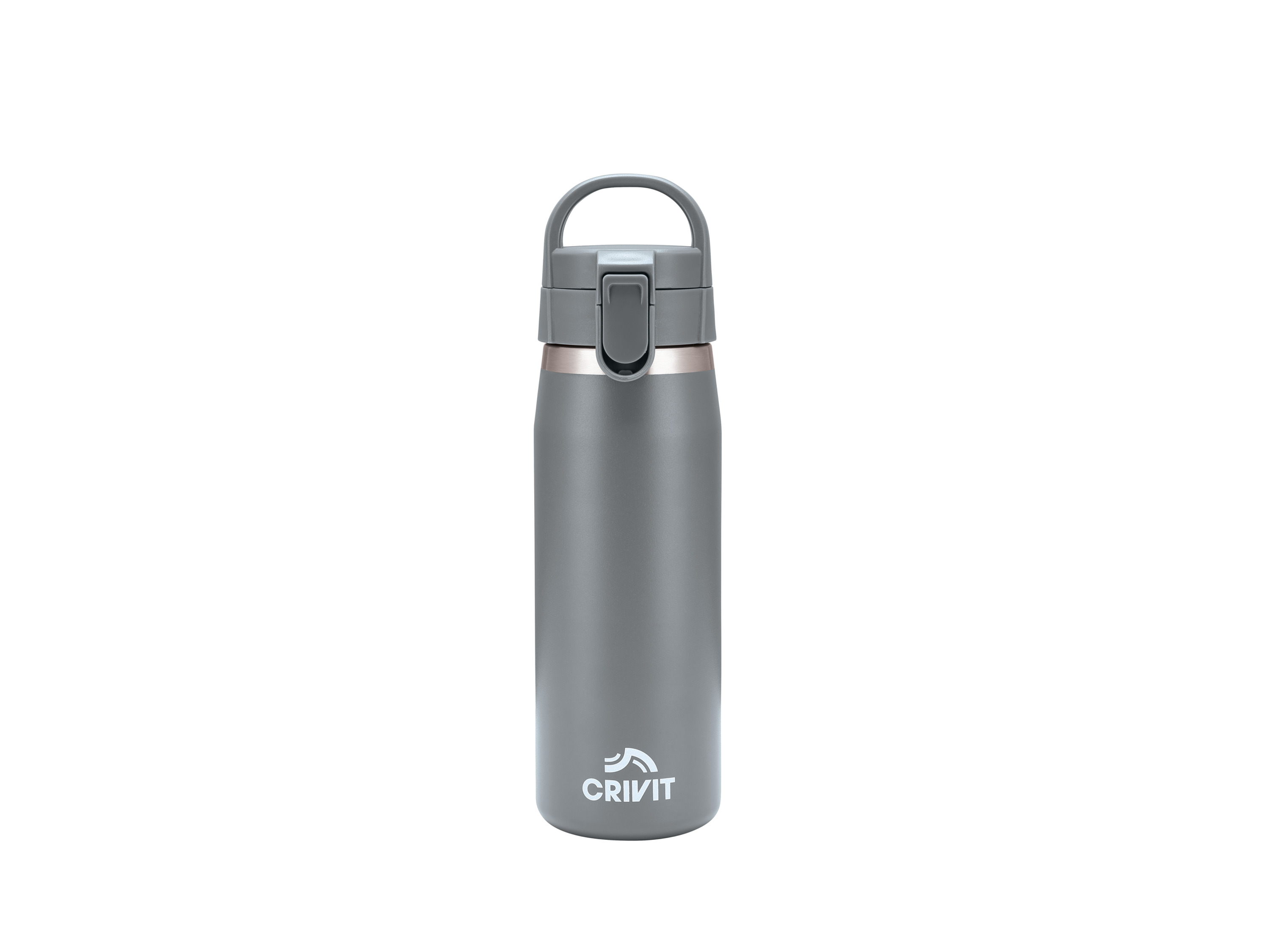 CRIVIT Edelstahl-Trinkflasche, 1l (Grau) Bild 3