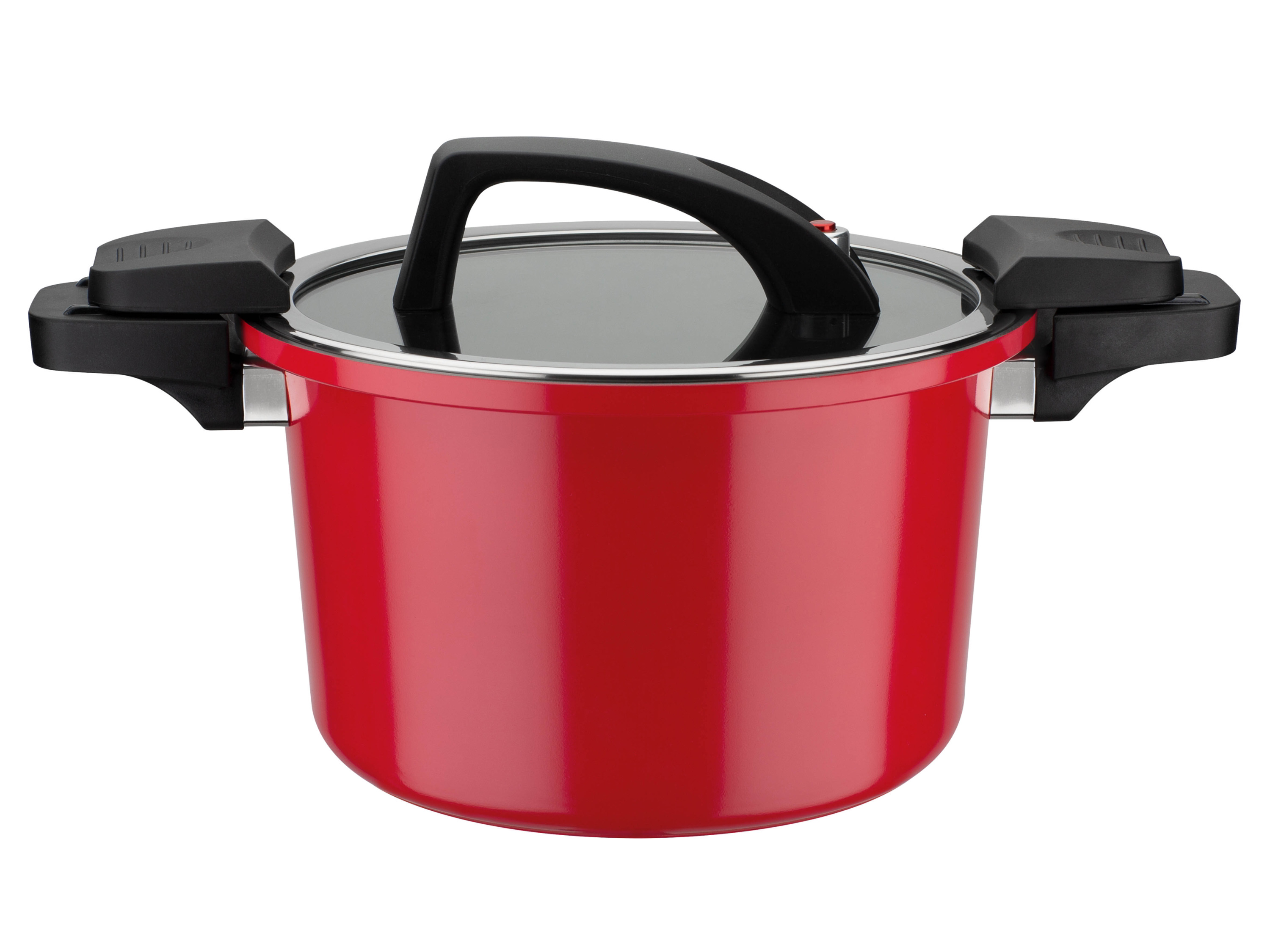 GSW Energiespartopf »Gourmet nero« 6 l, Ø 24 (Rot)