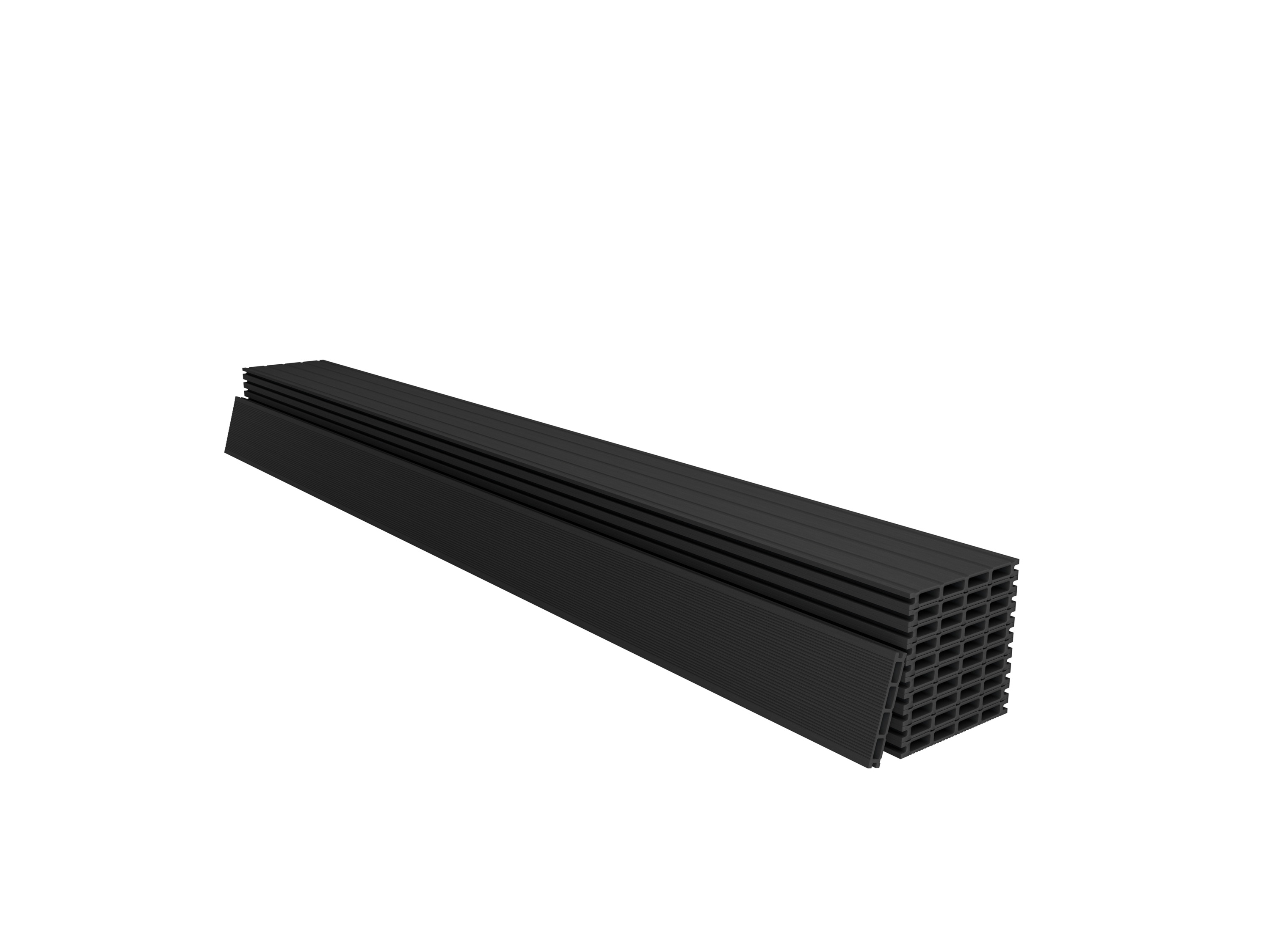 JUSKYS WPC Terrassendielen, mit Clipsystem (20 m², anthrazit)