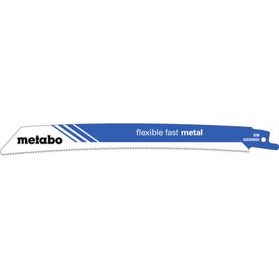 Metabo - 5 Säbelsägeblätter 'flexible fast metal' 225 x 0,9 mm, BiM, 1,8mm/14TPI