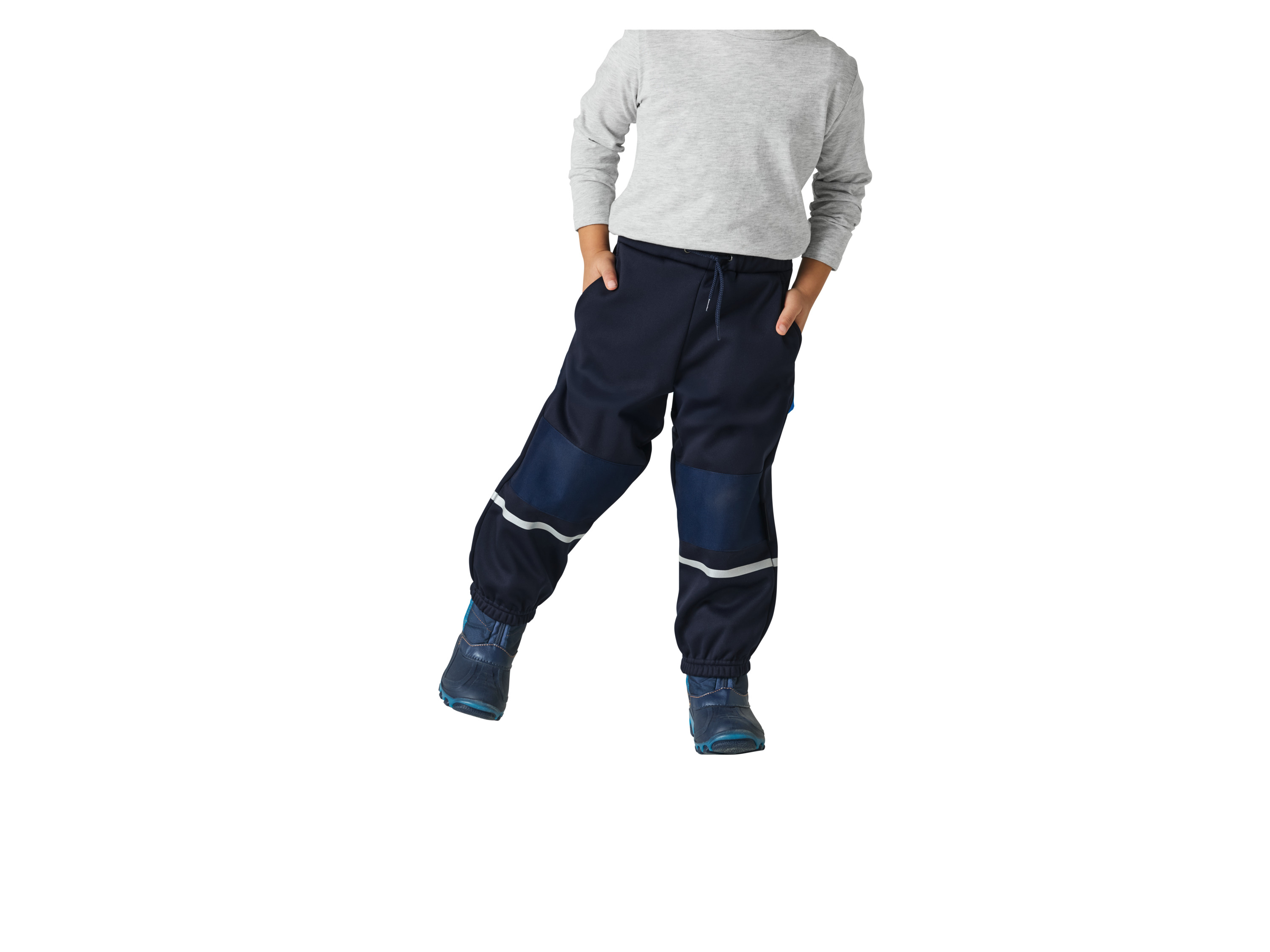 LUPILU® Baby Kleinkinder Softshellhose, gefüttert (Navy, 110/116) Bild 3